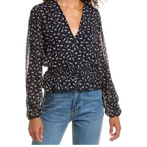 Maje smocked top - size 1